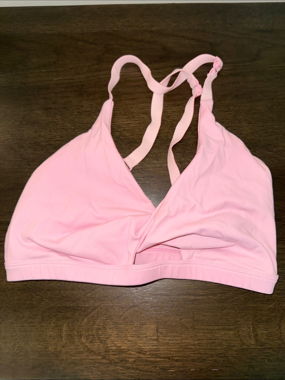 Pink Women's Bralette - Soft Stretch Sleepwear Top Sports Bra